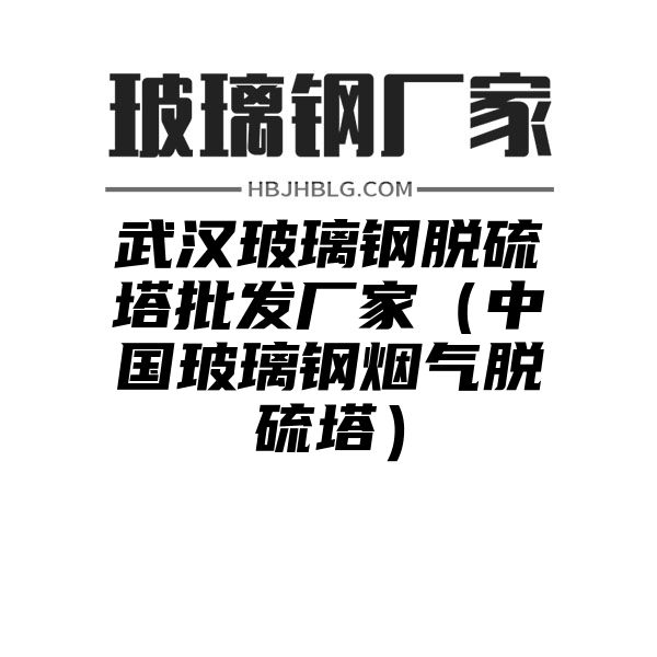 武汉玻璃钢脱硫塔批发厂家（中国玻璃钢烟气脱硫塔）